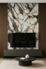 Panou PVC marble style ALB/NEGRU/AURIU 2600x1220x3mm