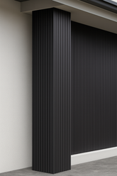 Panou WPC riflat negru, de exterior 2200*220*26mm