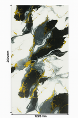 Panou PVC marble style ALB/NEGRU/AURIU 2600x1220x3mm