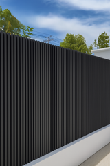 Panou WPC riflat negru, de exterior 2200*220*26mm