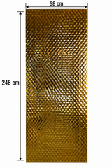PANOU 3D AUTO-ADEZIV AURIU – 248 × 98 cm