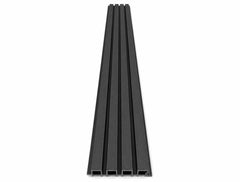 Panou WPC riflat negru, de exterior 2900*220*26mm