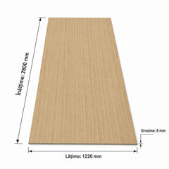 PANOU DECORATIV WPC STEJAR DESCHIS 2800x1220x8mm