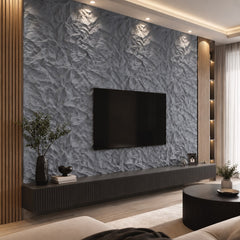 Panou decorativ 3D Stone-Rock Gri Antracit 2800x600x50mm