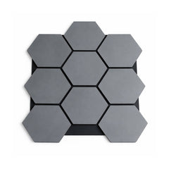 PANOU HEXAGONAL 3D ANTRACIT 800X650X16MM
