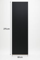 RIFLAJ TIP PANOU ACUSTIC NEGRU DIN MDF