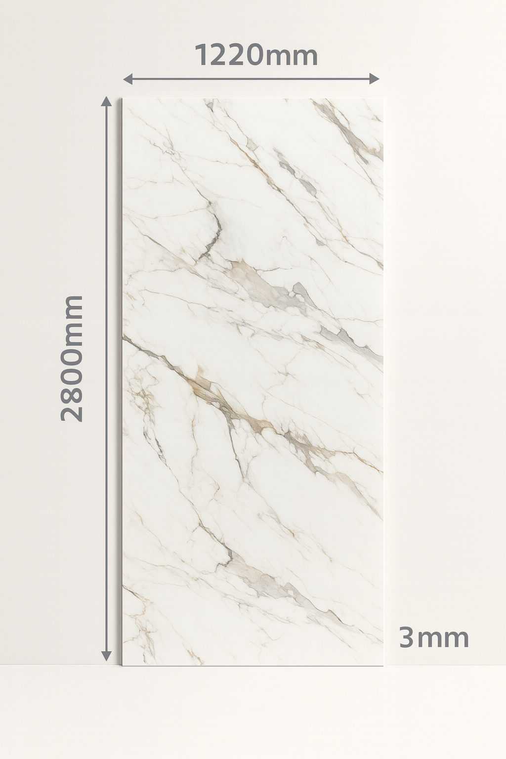 Panou PVC marble style ALB & NEGRU 2800x1220x3mm