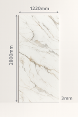 Panou PVC marble style ALB & NEGRU 2800x1220x3mm