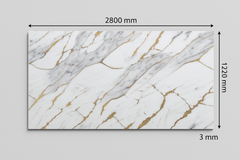 Panou PVC marble style ALB & AURIU 2800x1220x3mm