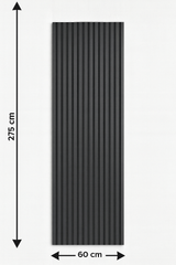 RIFLAJ TIP PANOU ACUSTIC ANTRACIT DIN MDF