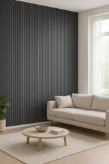 RIFLAJ TIP PANOU ACUSTIC ANTRACIT DIN MDF