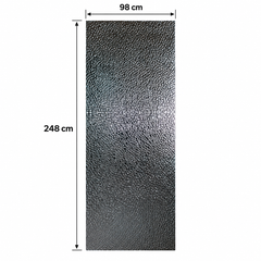 PANOU 3D AUTO-ADEZIV ARGINTIU – 248 × 98 cm