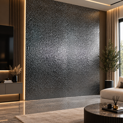 PANOU 3D AUTO-ADEZIV ARGINTIU – 248 × 98 cm