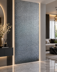 PANOU 3D AUTO-ADEZIV ARGINTIU – 248 × 98 cm