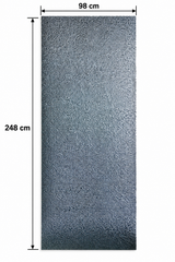 PANOU 3D AUTO-ADEZIV ARGINTIU – 248 × 98 cm