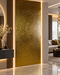 PANOU 3D AUTO-ADEZIV AURIU – 248 × 98 cm