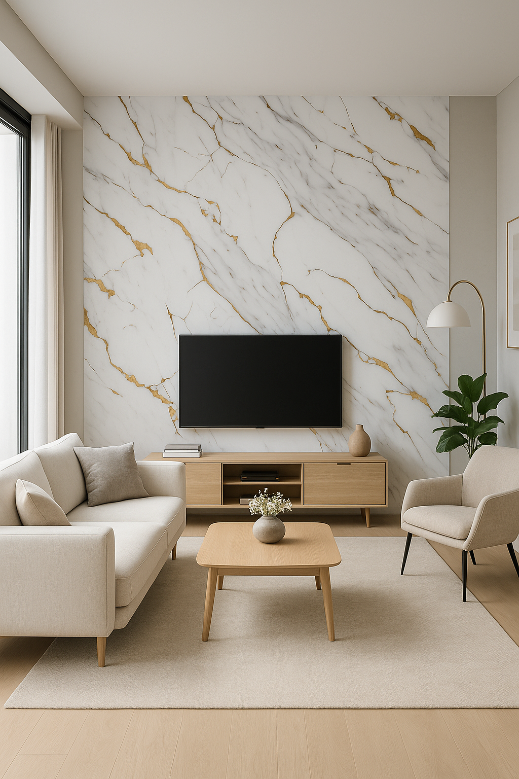 Panou PVC marble style ALB & AURIU 2800x1220x3mm