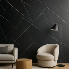 Panou PVC marble style NEGRU & ALB 2800x1220x3mm