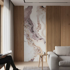 Panou PVC marble style ALB/CREM/VIOLET - 2800x1220x3mm