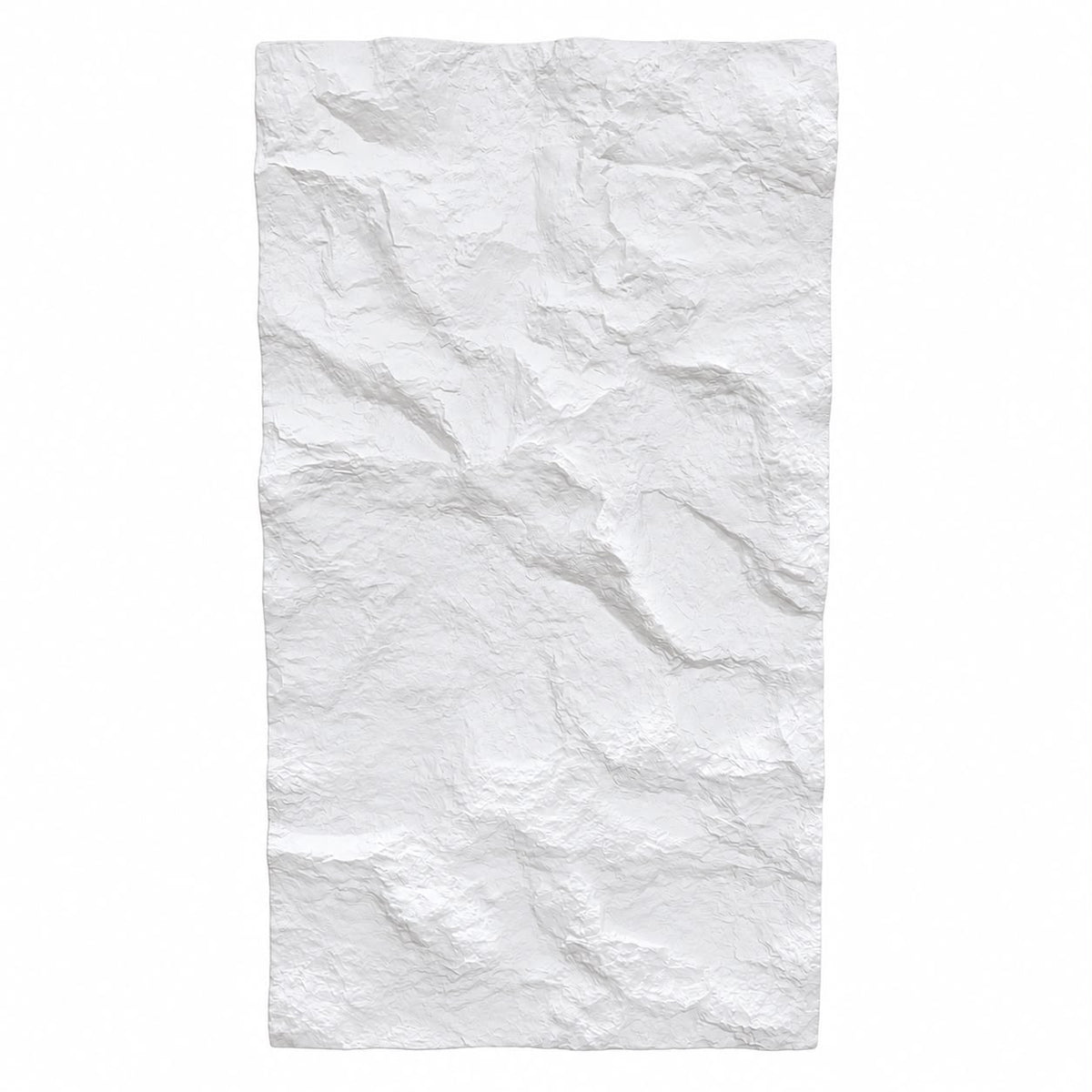 Panou decorativ 3D Stone-Rock 1200x600x60 mm Alb