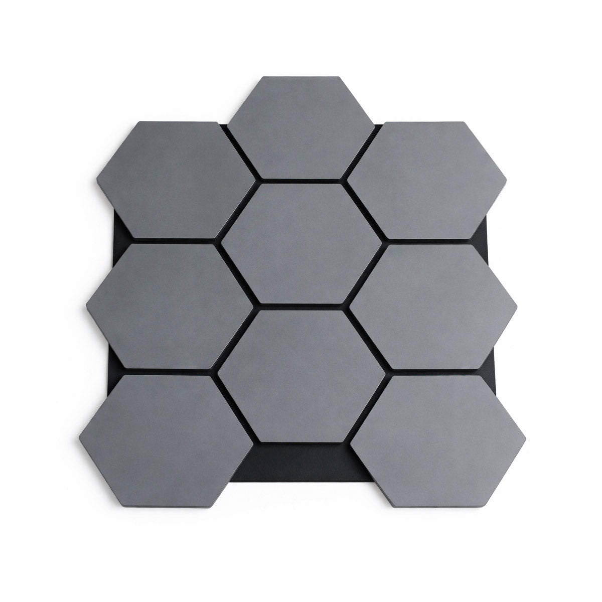 PANOU HEXAGONAL 3D ANTRACIT 800X650X16MM