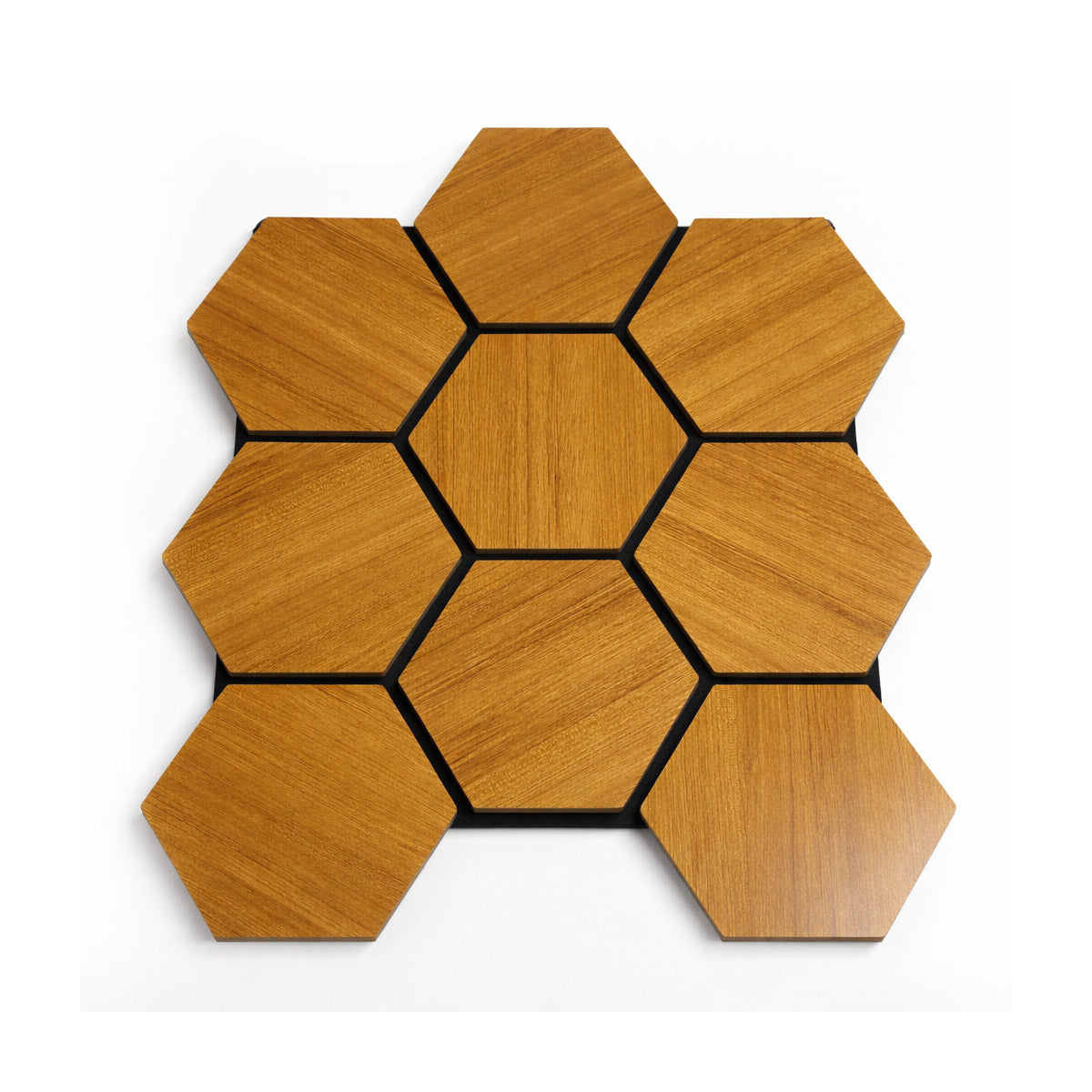 PANOU HEXAGONAL 3D STEJAR 800X650X16MM